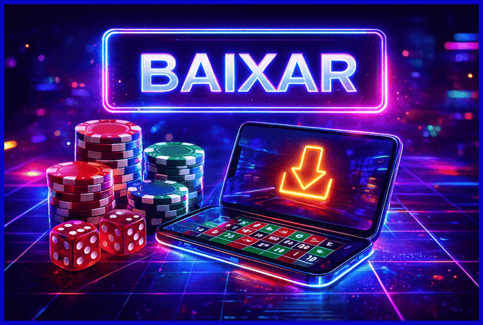 Imagem promovendo o app oficial da 58BET para mobile